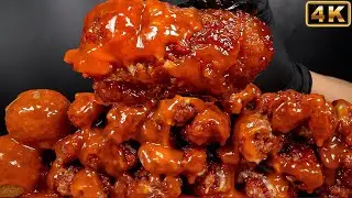 4K MUKBANG ASMR | BHC Double PoP Chicken & Cheese Ball BHC 더블팝 치킨 & 치즈볼