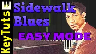 Sidewalk Blues [Jelly Roll Morton] - Easy Mode [Piano Tutorial] (Synthesia)