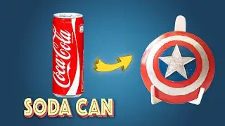 Капитан Америка Щит с помощью банки газировки может ЛЕГКО Скрафтить