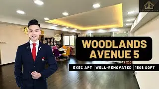 Spacious Living in Woodlands | Newly Renovated Executive Apartment HDB near MRT