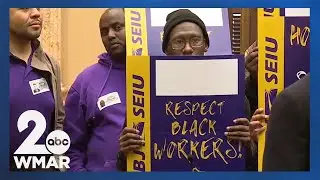 Baltimore leaders push for better pay, benefits for city's 4,000+ security officers