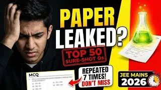 Top 50 Repeated JEE Chemistry Questions ! #jeemains