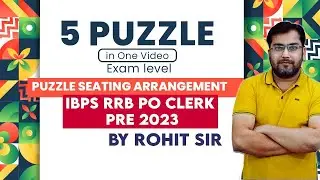 RRB PO 2023: Floor And Flat Based Puzzle By Rohit Singh Sir