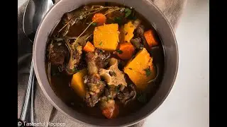 Caribbean Style Oxtail Soup│Tasteeful Recipes