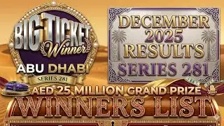Big ticket abudhabi winners list series 281#bigticketabudhabi