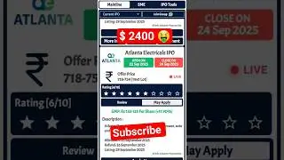 atalanta electricals ipo gmp profit analysis @SonySAB @TechnicalGuruji #bollywood