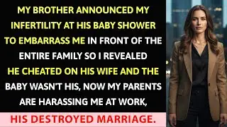 My Brother Announced My Infertility at His Baby Shower to Embarrass Me in Front of the Entire...