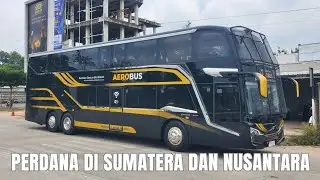 Akhirnya Bertemu dengan New Armada Skylander R22 D2D X Volvo B11R E5 6x2*4 Milik PO Aerobus.