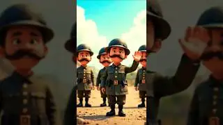 Five little Soldiers ||  animation for kids || Rhymes Land song for children