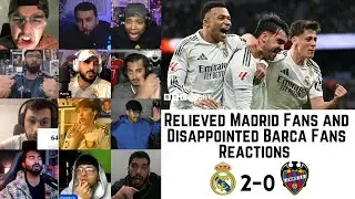 Frustrated Madrid Fans and Disappointed Barca Fans Reactions to REAL MADRID 2-0 LEVANTE | La Liga