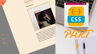 HTML CSS JAVASCRPIT Project || Rotating Nav Bar || CSS Part 1