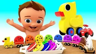 🎵 Toy Duck Train | Fun Kids Song | Rubber Duckies on a Choo-Choo Ride! 🦆✨