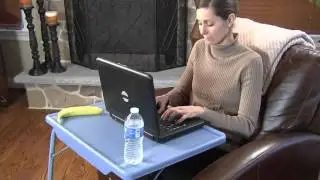 Table Mate XL Adjustable Solid Color Multi-Purpose Folding Table on QVC