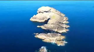 Drone flight with DJI mini 2 to Gulland Rock, Cornwall England (4 mile flight edited) 4k.