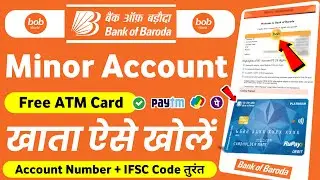 Minor Account Opening Online - Bob Minor Account Opening Online | Without Video Kyc Account Opening
