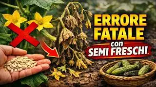 I cetrioli vi fanno SOLO fiori maschi? Fermatevi! Questo è L'ERRORE FATALE che TUTTI commettono qua