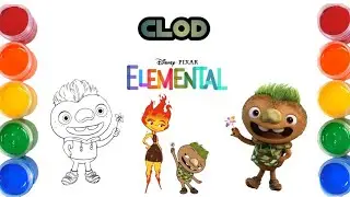How to Draw Clod From Elemental | Step by Step Tutorial 