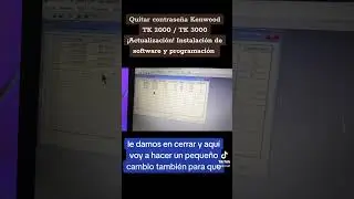 Quitar contrase&ntilde;a Kenwood TK 2000 - TK 3000  Instalaci&oacute;n de software y programaci&oacute;n ACTUALIZADO 2025