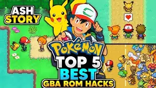 Top 5 BEST Pokemon Rom Hacks 2025 (GBA) | Play as Ash & Pikachu