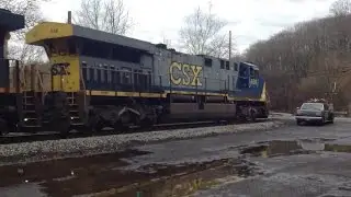 CSX AC6000CW Leads Coal Train