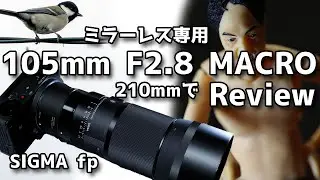 SIGMA 105mm F2.8 DG DN MACRO テレコンTC-2011と使い、210mmで江頭さんと開封レビュー！