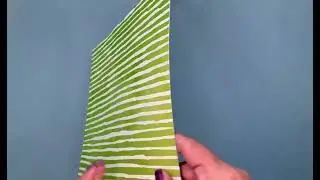 P 2243E Scrapbook Paper Green Watercolor Plaid   Stripes PRD