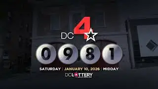 DC LOTTERY Midday 01/10/2026