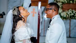 Eposi weds Nyambi, white wedding trailer 