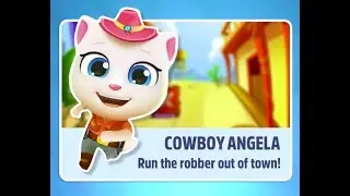 Wild West New Character COWBOY ANGELA Catch The Raccoon Talking Tom Gold Run