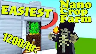The Easiest Nano Crop Farm (Simple) [Minecraft Bedrock 1.21]