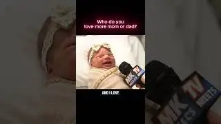 Who do you love more mom or dad?  #interviewbaby #baby #funny #babyshorts