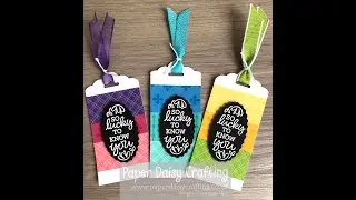 Rainbow Gift Tags with Oval Occasions and the Double Oval punch.