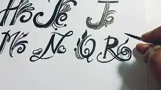 How to make Tattoo Art from Letter O,P,Q,R,S,T And U / Tattoo Design  / Basic Tattoo Design 