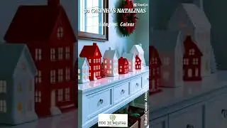 CASINHAS NATALINAS. 30 ideias com caixas recicl&aacute;veis. #artesanato #reciclagem #decora&ccedil;&atilde;onatal