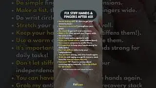✋ Fix Stiff Hands in 60 Seconds - Keep Your Independence After 60! #fitfixen #shorts