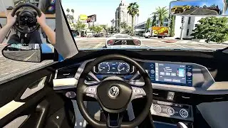 GTA 5 - 2021 Volkswagen Jetta [Steering Wheel gameplay]