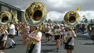 Western Thunder Marching Band and the Cowboy Walk to War Memorial Stadium 9-10-22