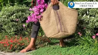 Jute Bag Design Ideas / How to make Reusable Grocery Bag/ DIY Eco Bag