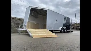 Neo 7.5x23' Aluminum Enclosed All-Sport Snowmobile Trailer 7000# GVW NASX2375TR6