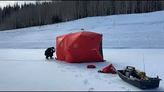 DEEP in the Mountains ICE FISHING!
