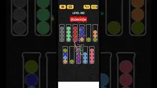 level 252| Ball sort puzzle level 252 #shorts