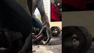 Remove copper winding from electric motors with a Grinder, hammer, chisel, and a utility blade