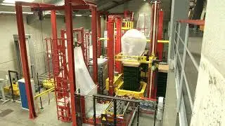 Energy-saving shrink hooding in the glass industry