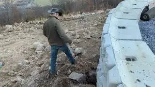 The Great Wall of BTH.  Redi Rock Ledgestone