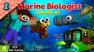 It's SO pretty! Minecraft Marine Biologist with RTX Ray Tracing | Ep.1
