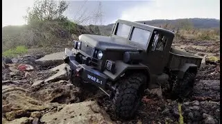 RC 1/12 M35 Military Truck WLToys 124301, trail crawl