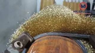 Deburring Wire Brush Roll || Wire Coil Strip Brush || Pipe Tube edge deburring brush ||