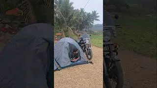 My first time camping near Bangalore 💥 #camping #mototent #insta360 #royalenfielddiaries #trending
