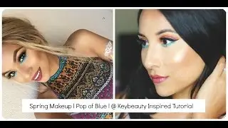 Spring Makeup l Pop of Blue
