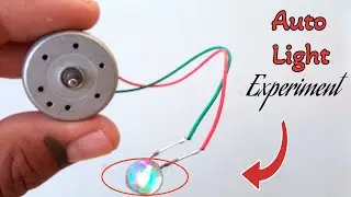 Moter Light Ring Experiment | بجلی کے بغیر رنگ لائٹ بنائیں @UNIQUEEXPERIMENT